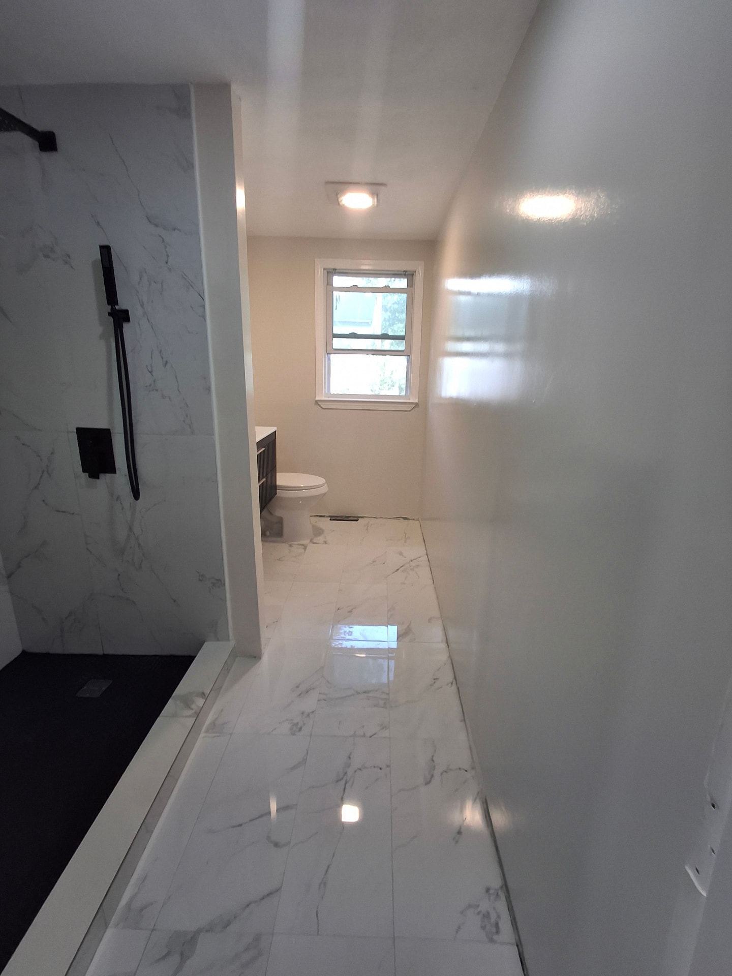 Bathrooms — Boston, MA: Bathroom Renovation — Tile & Shower Finish